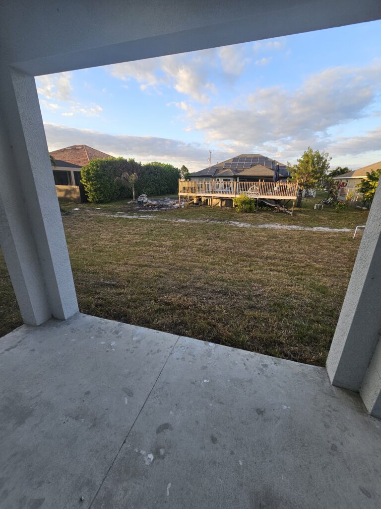 Real estate property exterior view